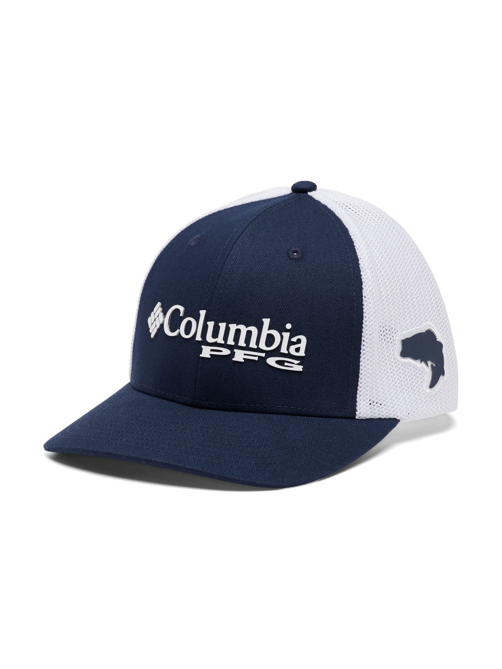 Unisex Adult PFG Logo Mesh Ball Cap | Collegiate Navy | Size M